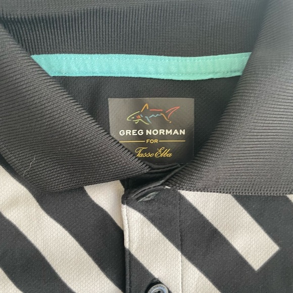 Greg Norman Kids Polo with Black and White Geometric Design Size 4T - Picture 9 of 9